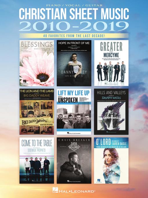 Title details for Christian Sheet Music 2010-2019 by Hal Leonard Corp. - Available